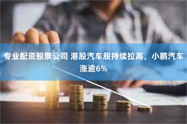 专业配资股票公司 港股汽车股持续拉高，小鹏汽车涨逾6%