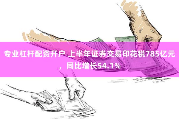 专业杠杆配资开户 上半年证券交易印花税785亿元，同比增长54.1%